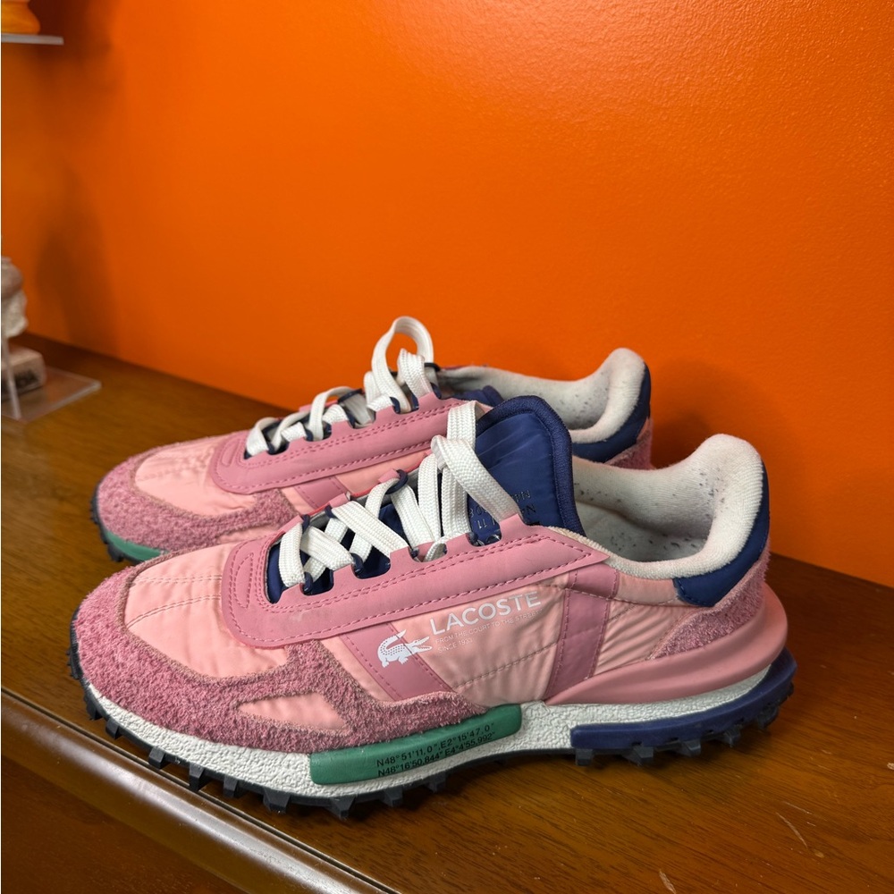 Lacoste Women's Sneakers in Pink and Navy